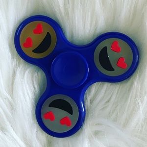 Navy Emoji Hearts Hand Spinner New